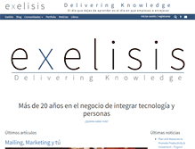 Tablet Screenshot of exelisis.com